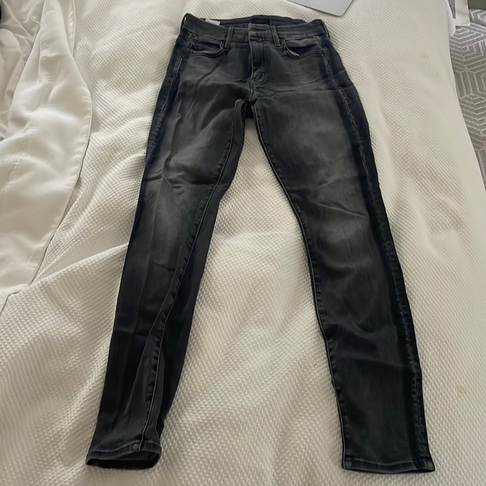 MOTHER skinny jeans with detailing on the side